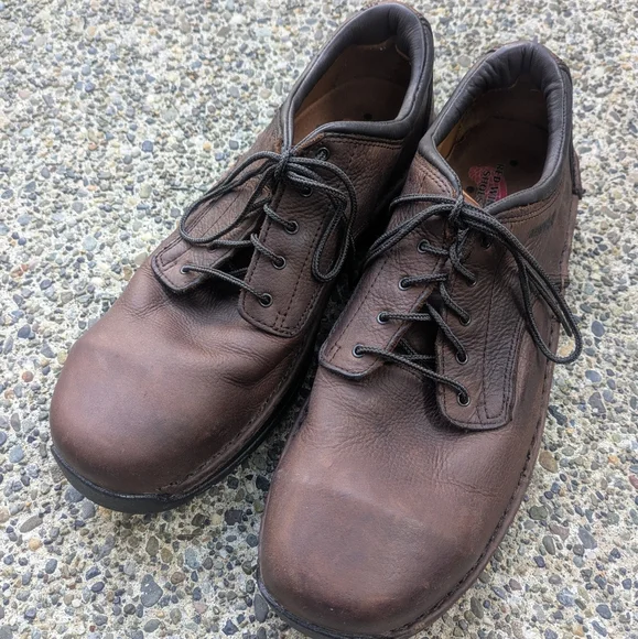Red Wing Brown Leather Steel Toe Shoes